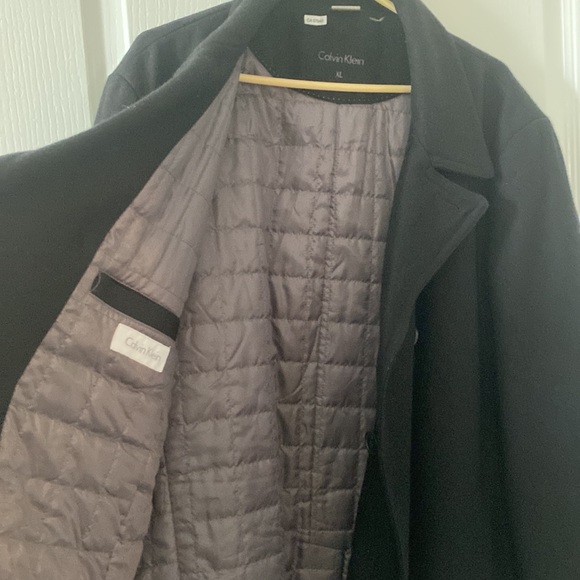 CALVIN KLEIN Double face wool blend  COAT WITH POCKETS AND INNER POCKETS - Picture 8 of 10